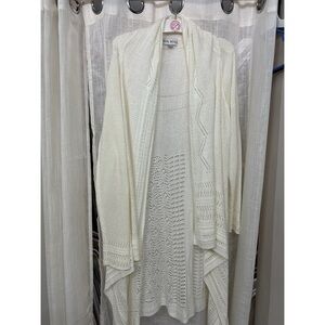Cream Knox Rose knit cardigan